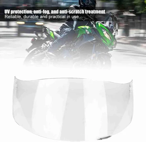 Vista 9 de Repuesto de protector facial para casco de motocicleta, visera de casco de motocicleta compatible con AGV K1 K1S K3 SV K5 K5S con protección UV