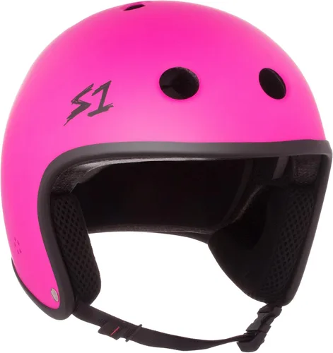 Vista 9 de S1 - Casco retro Lifer para skate, BMX y patinaje sobre ruedas Brillo negro
