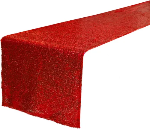 Vista 39 de JYFLZQ Camino de mesa de lentejuelas negras de 12 x 72 pulgadas, manteles de mesa de tela con lentejuelas negras brillantes - Caminos brillantes