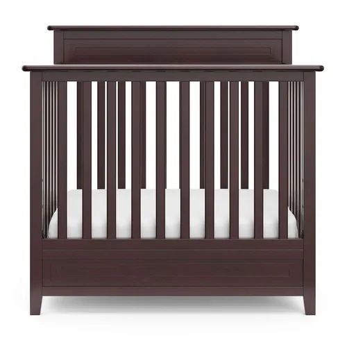 Vista 10 de Storkcraft Petal - Mini cuna convertible 5 en 1 con colchón, color espresso