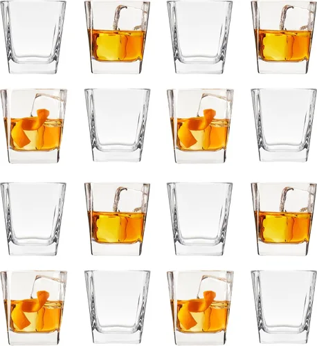 Vista 15 de Vasos altos True, juego de 4 vasos altos de vidrio para cócteles, mojito, té helado, jugos, agua con gas, vasos de cocina, vasos para bar en casa