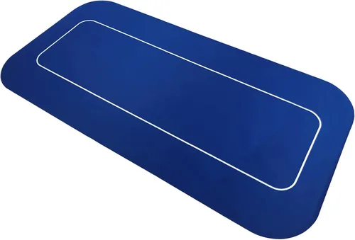 Vista 7 de Yuanhe 70 "x 35" Rectángulo portátil Sure Stick Espuma de goma Poker Mesa de Poker Layout Mat (Negro)