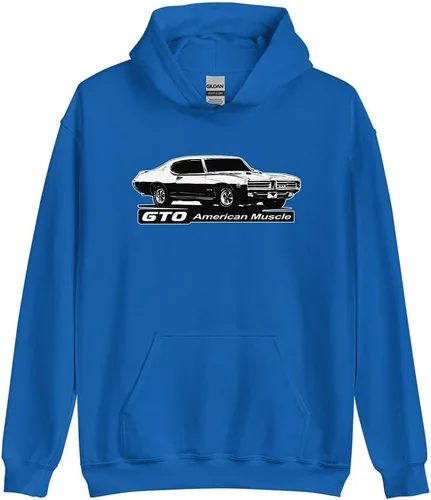 Vista 5 de Aggressive Thread Sudadera con capucha con ilustraciones basadas en 1969 Pontiac GTO Judge Negro