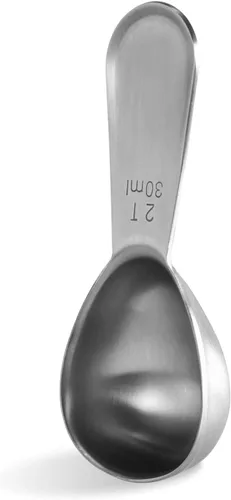 Vista 10 de Cuchara medidora de café de acero inoxidable 18/8: U-Taste 1 cucharada de metal, cuchara medidora de mango corto para café molido, granos, espresso