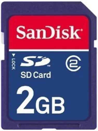 Vista 2 de SanDisk Tarjeta de memoria flash SD clase 4 de 2 GB, SDSDB-002G-B35 (la etiqueta puede cambiar)