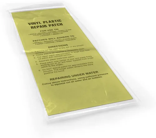 Vista 5 de Kit de reparación de piscina de vinilo, 2 parches adhesivos transparentes e impermeables para piscinas inflables, colchones de aire, juguetes
