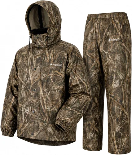 Vista 17 de FROGG TOGGS Traje de lluvia impermeable transpirable clásico de 3 capas para hombre, para todos los deportes Azul real/Negro