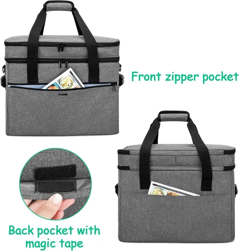 Vista 4 de Yarwo Bolsa de cocción lenta compatible con Crock-Pot/Hamilton Beach 8-10 Negro
