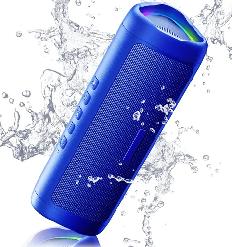Vista 17 de Altavoz Bluetooth, sonido HD de 20 W, inalámbrico portátil, IPX5 impermeable, hasta 24 horas de reproducción, emparejamiento TWS, para hogar