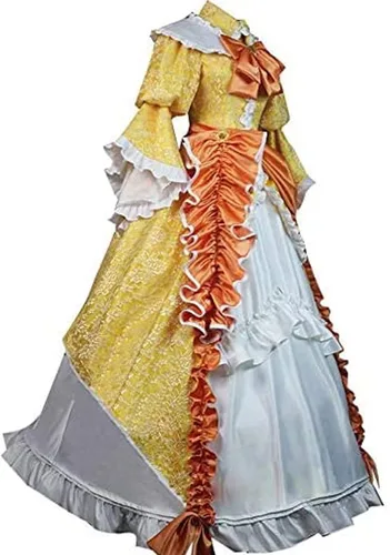 Vista 2 de Disfraz de anime Kagamine Rin para mujer, vestido completo de Halloween