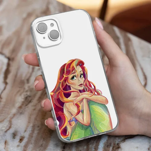 Vista 9 de ERT GROUP Funda de teléfono celular para Apple iPhone 14 Plus, original y con licencia oficial de Disney, Ariel 004 se adapta de forma óptima a