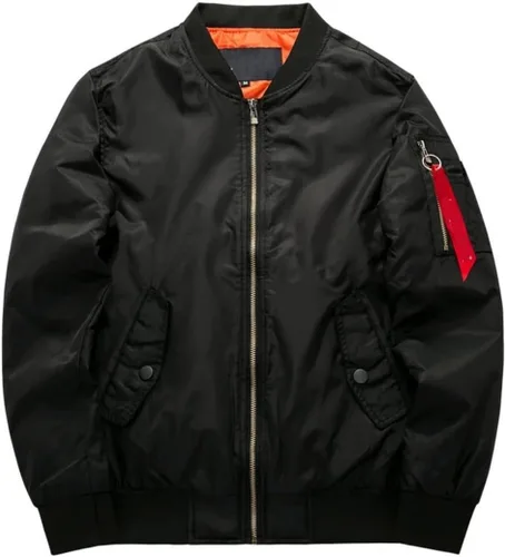 Vista 4 de Cresay Chaquetas bomber deportivas para hombre, abrigos tipo blusón, abrigos gruesos para exteriores