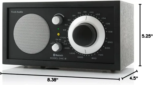 Vista 9 de Radio AM/FM con Bluetooth, Tivoli Audio M1BTBBS, Modelo uno