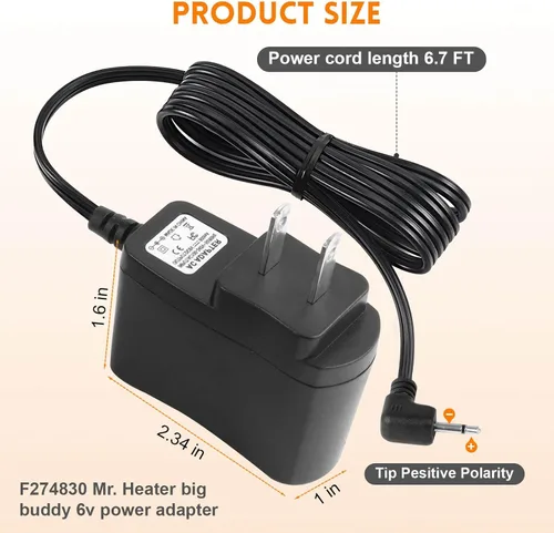 Vista 2 de F274830 Adaptador de corriente para calentador Mr. Heater Big Buddy MH18B F274800 F276127 F274830 F274865