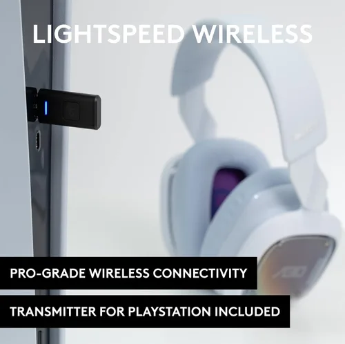 Vista 3 de Logitech G Astro A30 LIGHTSPEED Wireless Gaming Headset - Bluetooth Dolby Atmos3D Audio Compatible Detachable Boom 27hr battery for PS5 PS4 Nintendo