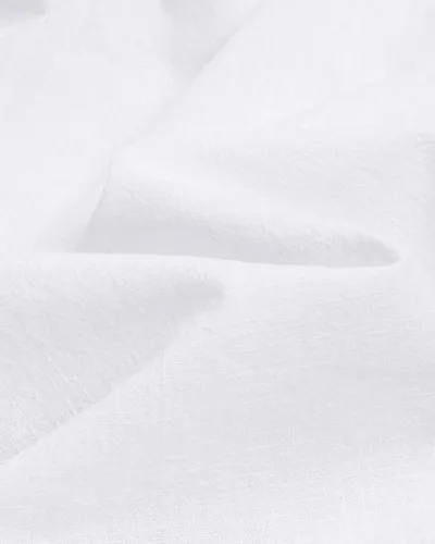 Vista 4 de Alimens & Gentle Camisas de algodón y lino para hombre, camisa de manga larga con botones, cuello de banda, camisas de playa