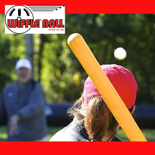 Vista 4 de WIFFLE Softballs originales de 12 pulgadas (1 docena de bolas en vitrina de mostrador) - Diseño clásico perforado, fabricado en Estados Unidos desde