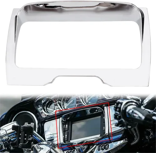 Vista 8 de Cubierta de ajuste de radio para motocicleta Tri Line Stereo Accent Trim Cover compatible con Harley Touring Electra Glide Street Glide Tri Glide