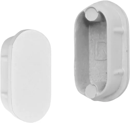 Vista 11 de Barra ovalada de 36 pulgadas de largo para armario, barra de ropa resistente para armario, blanco brillante, 1 paquete