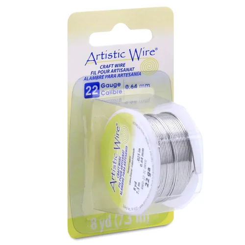 Vista 53 de Artistic Wire, alambre para manualidades de calibre 18, resistente a las manchas, color cobre envejecido en color latón antiguo, 4 yardas