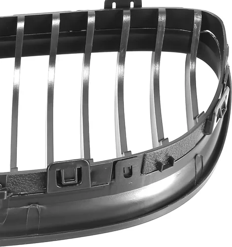 Vista 6 de X AUTOHAUX Par de coche parrilla delantera negro mate ABS plástico capó riñón rejilla para BMW E90 E91 4-puerta 2009-2011