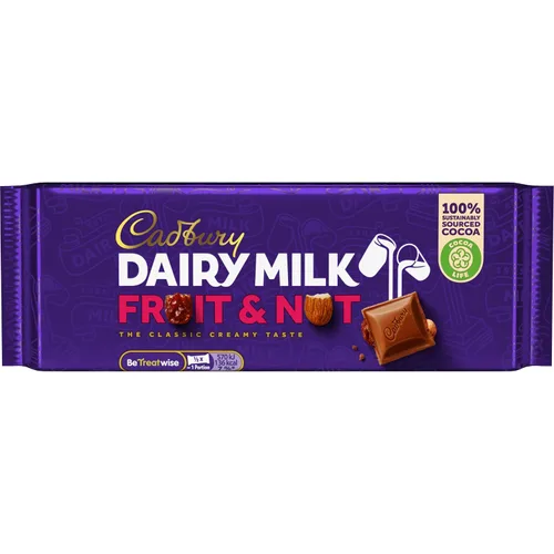 Vista 2 de Cadbury Leche Láctea Fruta y Nuez 1.73 oz 6-Pack