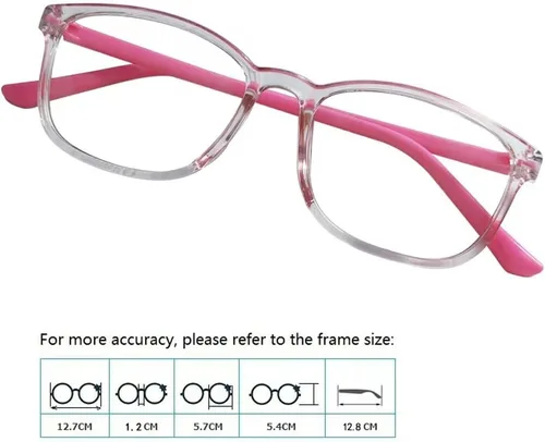 Vista 7 de Montura de gafas para niños, con estilo, sin lentes, paquete de 3