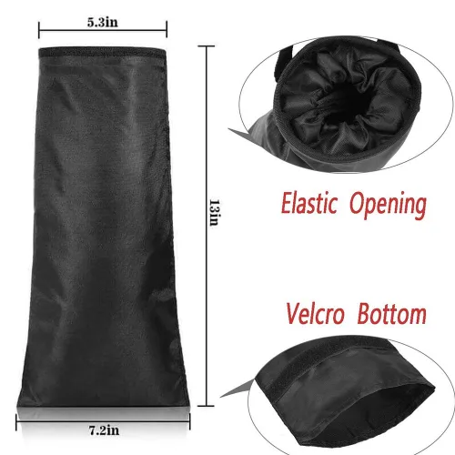 Vista 5 de IPELY Bolsa Universal para Basura de Coche, para Reposacabezas del Asiento Trasero (Color Negro)