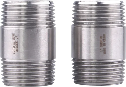 Vista 17 de 1" X 1" NPT Macho NPT Acero Inoxidable 304 Colocación Acoplamiento de Tubo Moldeado 4" Longitud