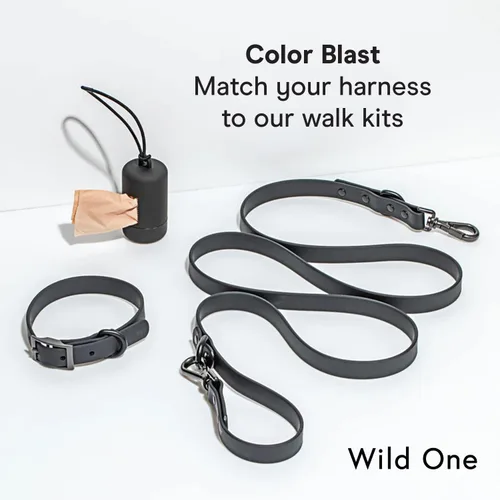 Vista 7 de Arnés para perro Wild One, el original sin tirones, arnés para mascotas con 3 clips para correa, chaleco ajustable suave y acolchado, cómodo