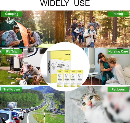 Vista 6 de Polímero súper absorbente para inodoro portátil, gel ecológico degradable para inodoro portátil, gelificación de residuos líquidos y desodorizante