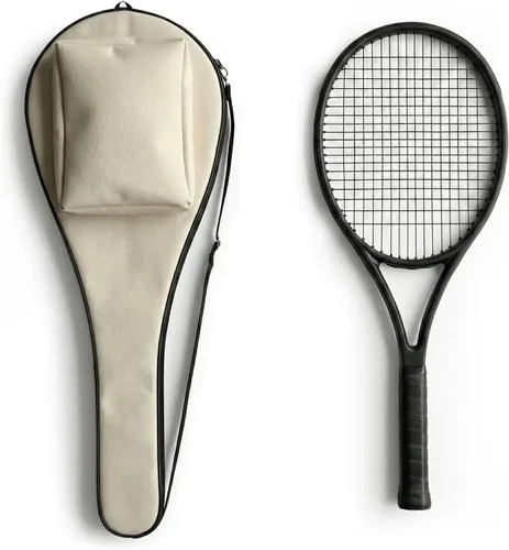 Vista 12 de Bolsa de tenis TaktZeit ligera y acolchada con funda para raquetas de tenis y correa de hombro ajustable