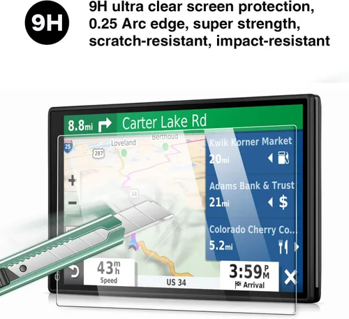 Vista 4 de YEE PIN Drivesmart 55 Protector Navigator DriveSmart 55 - Protector de pantalla táctil para DriveSmart 55