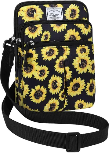 Vista 13 de Kamo Bolso Multifuncional para Teléfono de Un Solo Hombro, Bolso de Cintura para Teléfono, Bolso Diagonal Cruzado, Estuche para Teléfono Inteligente