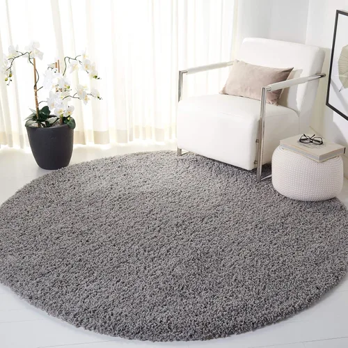 Vista 34 de SAFAVIEH Venus Shag Collection - Alfombra decorativa, 2 pies 2 pulgadas x 4 pies, color azul, diseño sólido, no desprende pelusa y de fácil cuidado