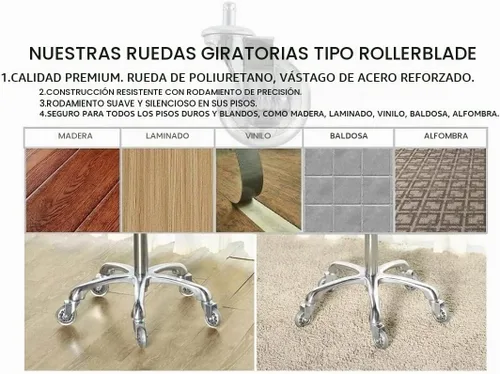 Vista 8 de Kaleurrier Taburete giratorio Altura ajustable: Taburetes de taller con Negro