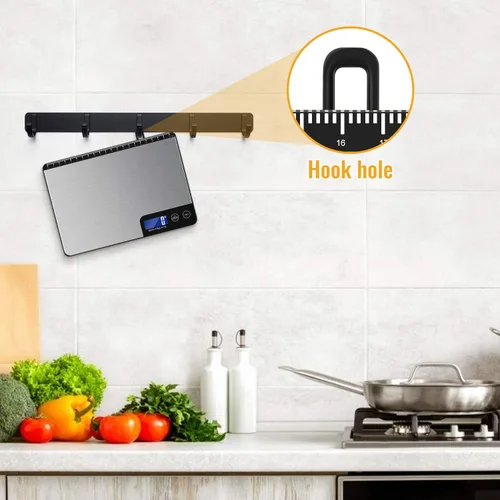 Vista 7 de Diyife - Báscula digital de cocina de 33 libras, área de pesaje grande (9 pulgadas), báscula electrónica profesional de alimentos, báscula doméstica