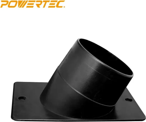 Vista 3 de POWERTEC 70153V Puerto de polvo en ángulo, 4 pulgadas, 1 paquete (paquete de 2)