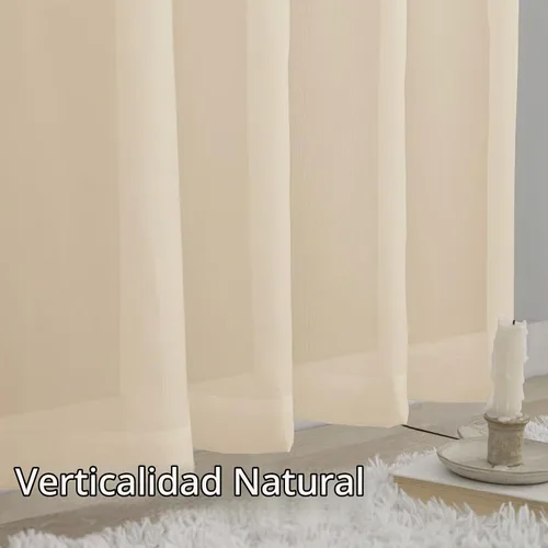 Vista 7 de 2 paneles de cortinas semitransparentes de 84 pulgadas de largo, con bolsillo para cortinero, tratamiento de ventana para sala de estar, dormitorio