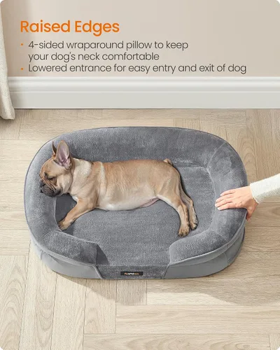 Vista 4 de Feandrea - Cama ortopédica para perros, sofá para perros de 30 pulgadas con funda extraíble lavable Medium Pet Sofa with Egg Crate Foam, Comfy