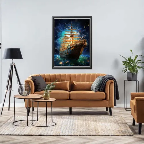 Vista 3 de LOMSIOY Kit de pintura de diamante para adultos, pintura con arte de diamantes, mundo submarino, taladro completo redondo, diamantes de imitación