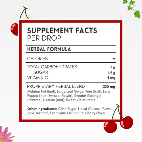 Vista 5 de Herbion Naturals Gotas para la tos con sabor a cereza natural, suplemento dietético, alivia la tos, para adultos y niños mayores de 6 años, 18