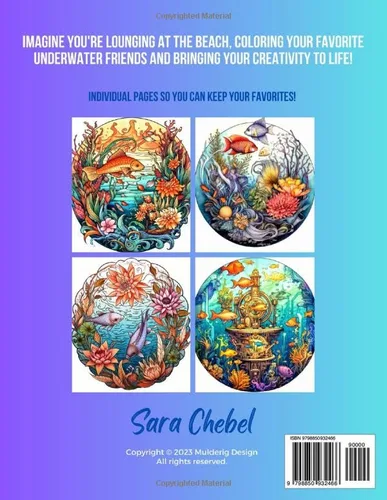 Vista 2 de Explore the Sea! An Oceanic Stress-Reducing, Adult Coloring Expedition! (Color Nature's Bounty)