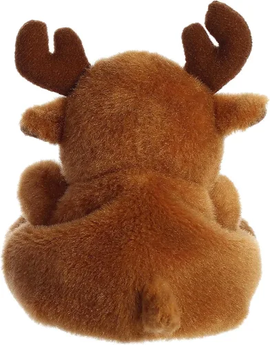 Vista 4 de Aurora® Adorable Palm Pals™ Cinnamon Moose™ - Peluche de muñeco de felpa coleccionable y divertido para niños y coleccionistas adultos - Perfecto