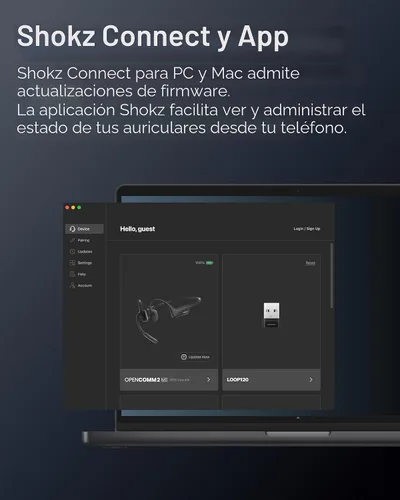 Vista 9 de SHOKZ Auriculares OpenComm2 UC Open-Ear Headset, USB-A Dongle, micrófono