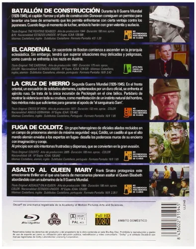 Vista 2 de 75 Aniversario II Guerra Mundial (5 Br) - Batallon de construcción + El cardenal + La cruz de Hierro + Fuga de Colditz + Asalto al Queen Mary