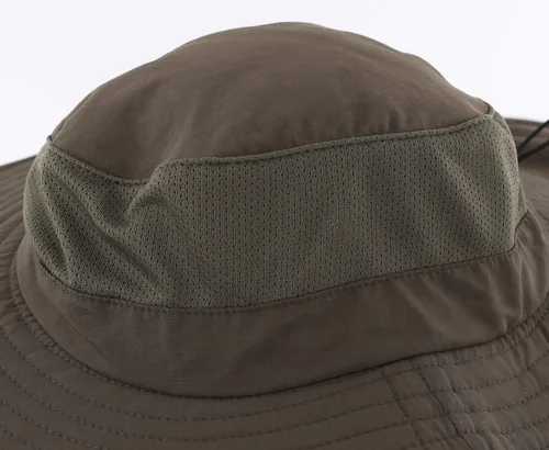 Vista 5 de Home Prefer Sombrero de sol UPF50+ de malla para exteriores, de ala ancha, con solapa para el cuello, sombrero de pesca para hombres y mujeres Verde