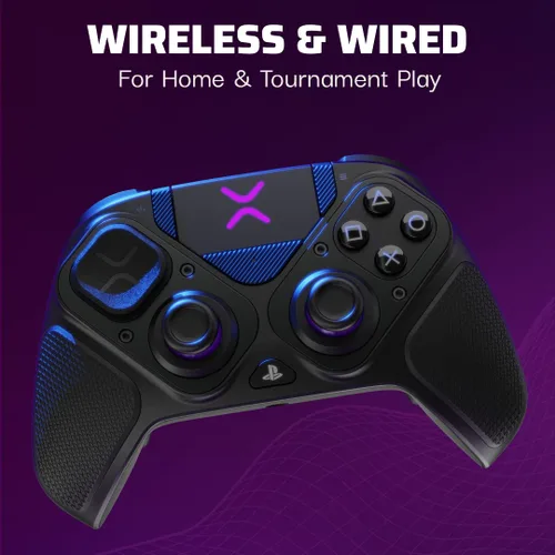 Vista 5 de PDP Victrix Pro BFG Wireless Gaming Controller for Playstation 5 / PS5, PS4, PC, Modular Esports Gamepad, Remappable Buttons, Customizable
