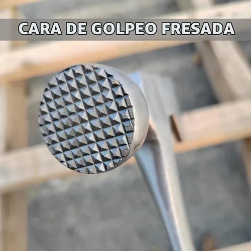 Vista 2 de BUSKPOK - Hacha de martillo para paneles de yeso, herramienta de tablero de pared de 14 onzas con cara fresada