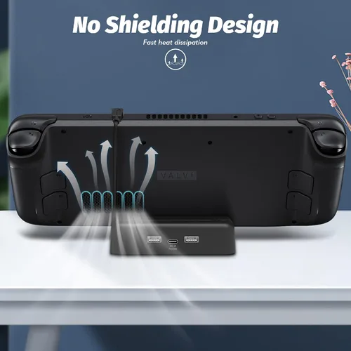 Vista 4 de Ermorgen Base de carga compatible con plataforma de vapor, soporte de base de soporte, carga rápida original de 45 W PD con almohadilla de silicona